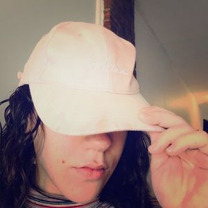 "Badass" Pink & White Tie Dye baseball Cap